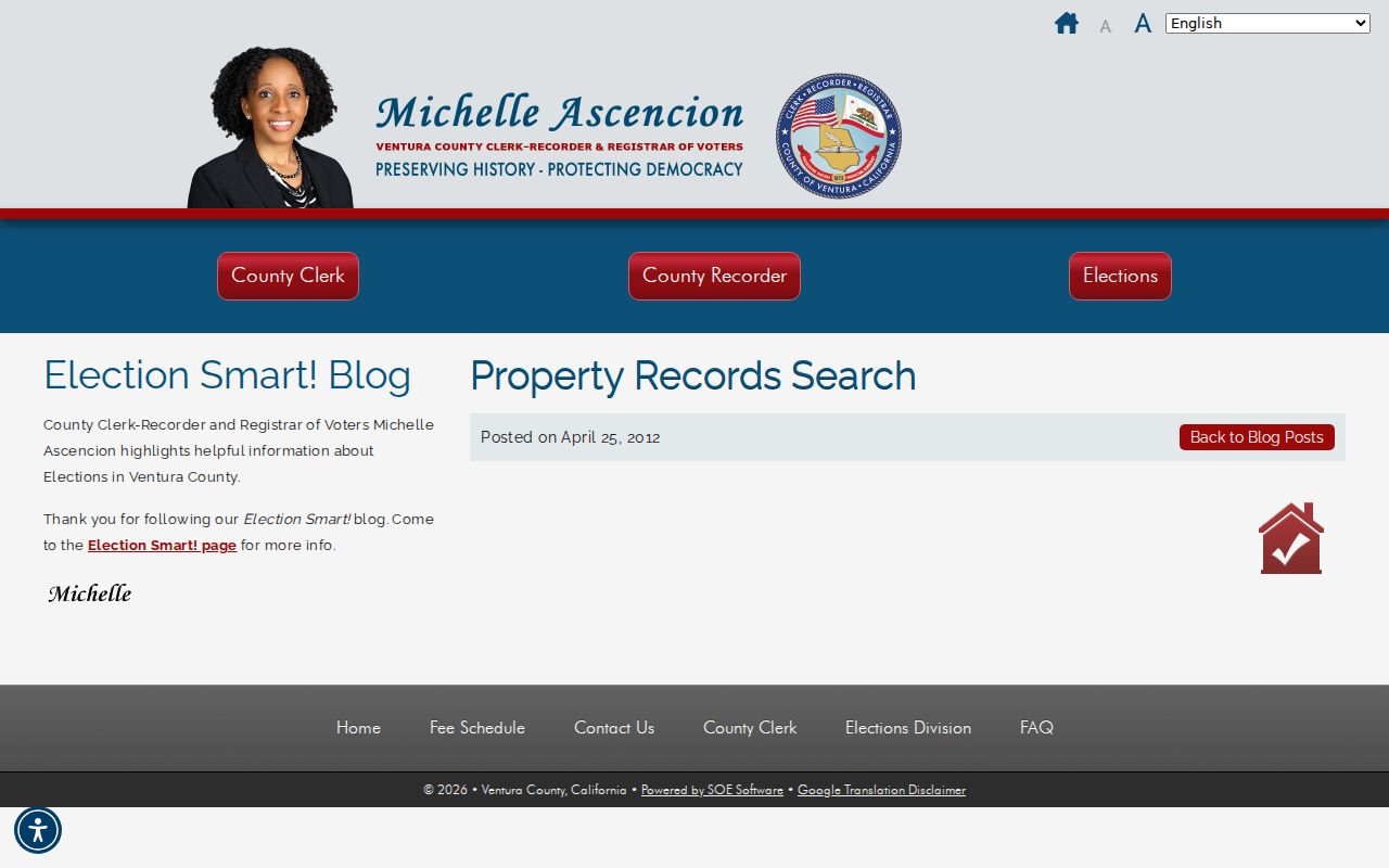 Moorpark people search through the Ventura County recorder index